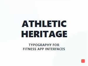 Athletic Heritage Fonts for Fitness App Interfaces