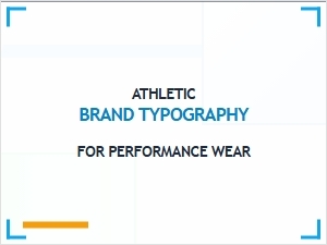 Dynamic Typography for High Performance Sportswear