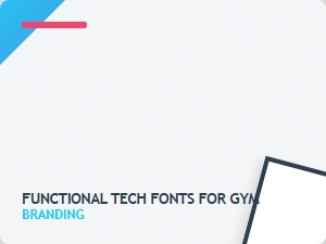 Functional Tech Fonts for Gym Branding