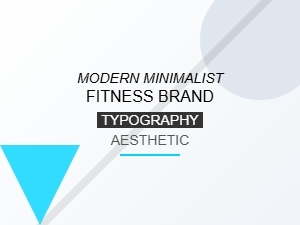 Modern Minimalist Fitness Brand Typography Aesthetics