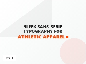 Sans-Serif Fonts for Athletic Logo Minimalism